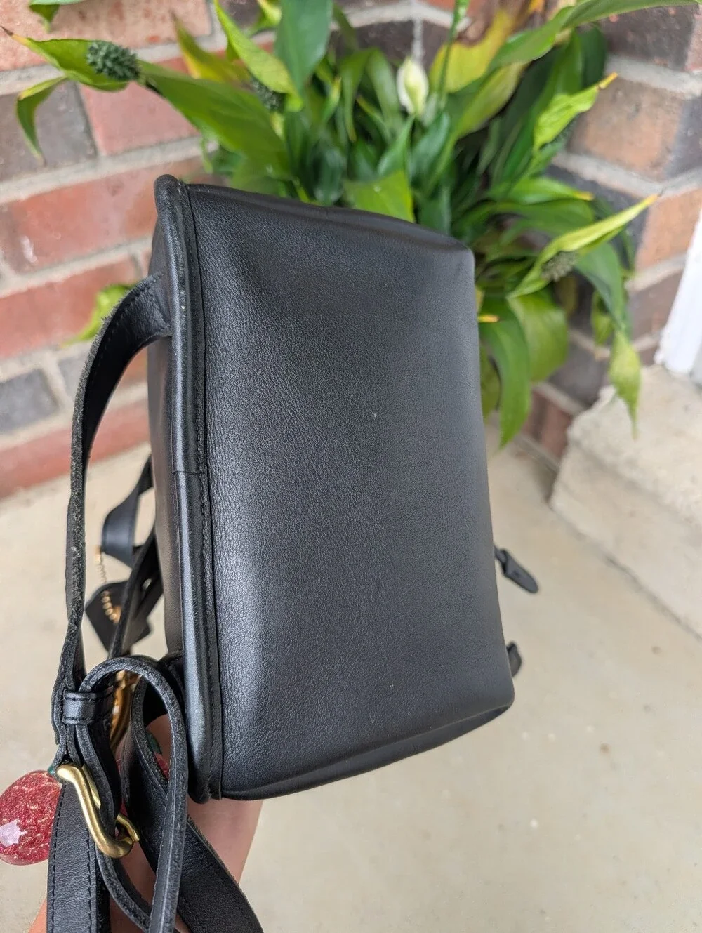 🖤 Vintage 90's Coach #9960 Adjustable Unisex Smooth Leather Mini Backpack, 🖤